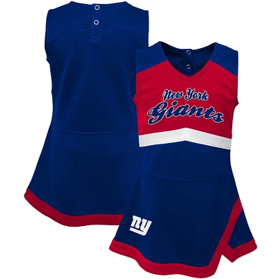 Girls Infant Royal New York Giants Cheer Captain Jumper Dress