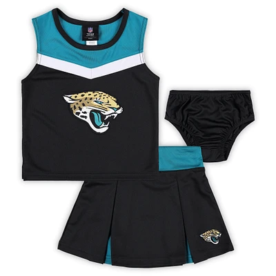 Girls Preschool Teal Jacksonville Jaguars Spirit Cheerleader Two-Piece Set with Bloomers