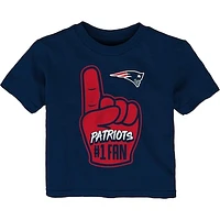 Infant Navy New England Patriots Hand-Off T-Shirt