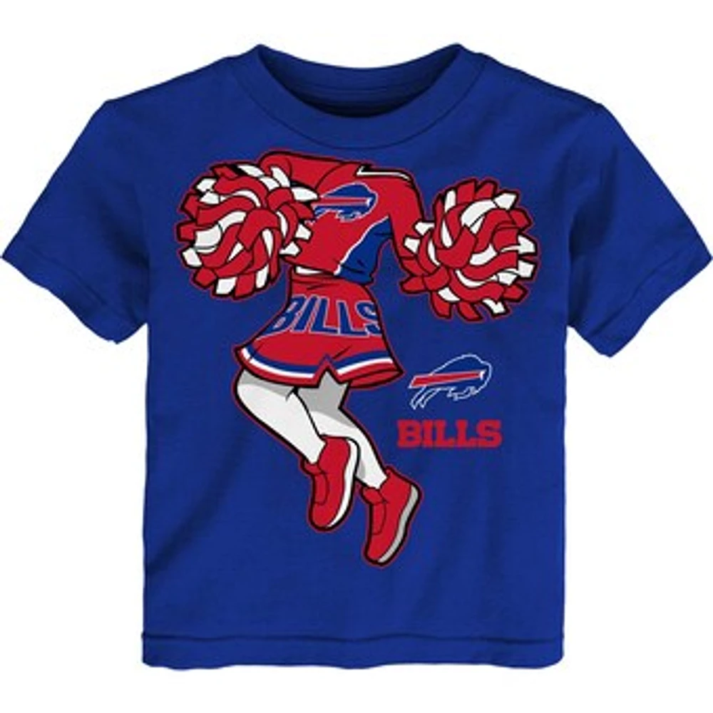 Girls Toddler Royal Buffalo Bills Cheerleader T-Shirt