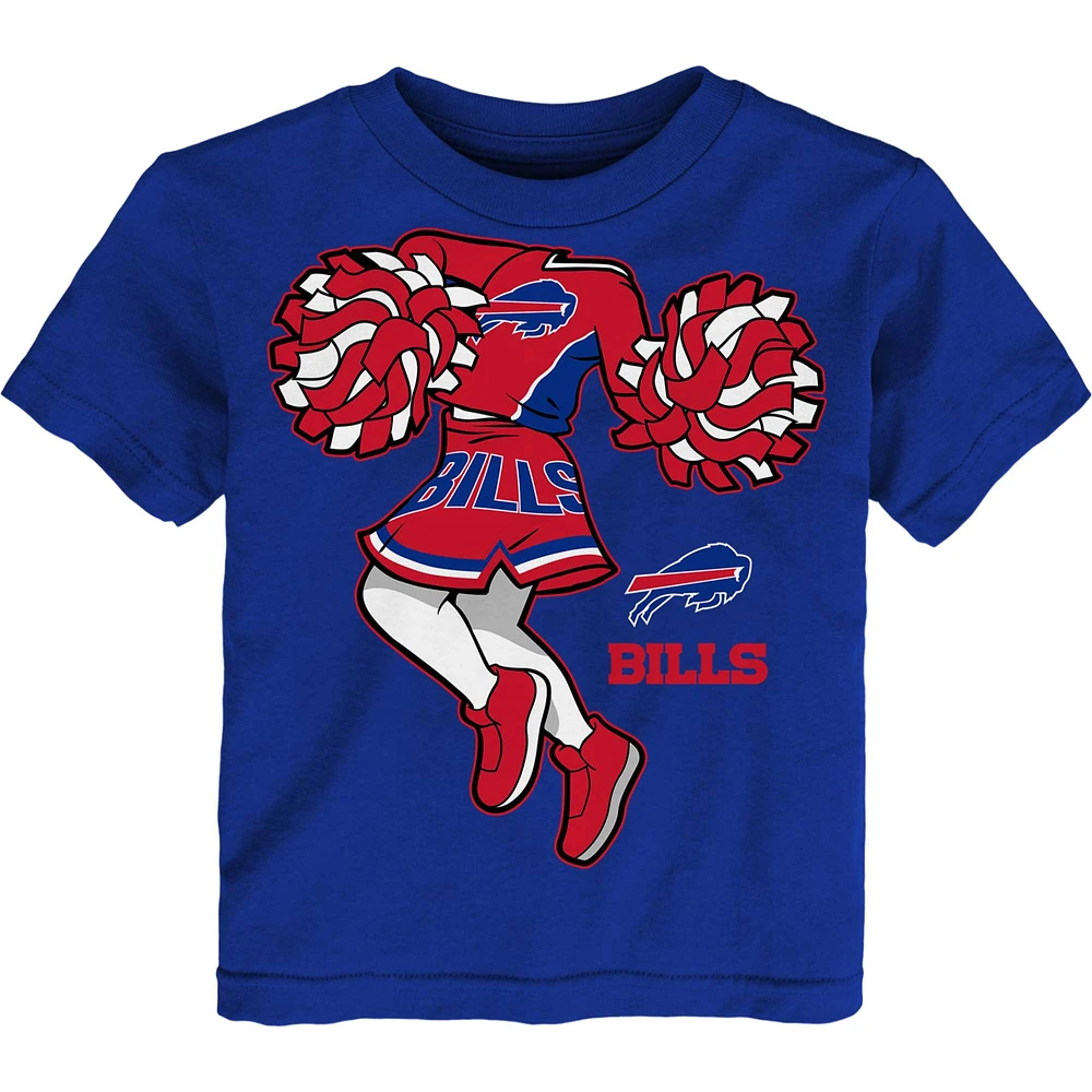 Girls Toddler Royal Buffalo Bills Cheerleader T-Shirt