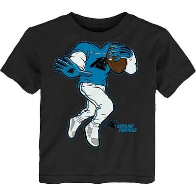 Toddler Black Carolina Panthers Stiff Arm T-Shirt