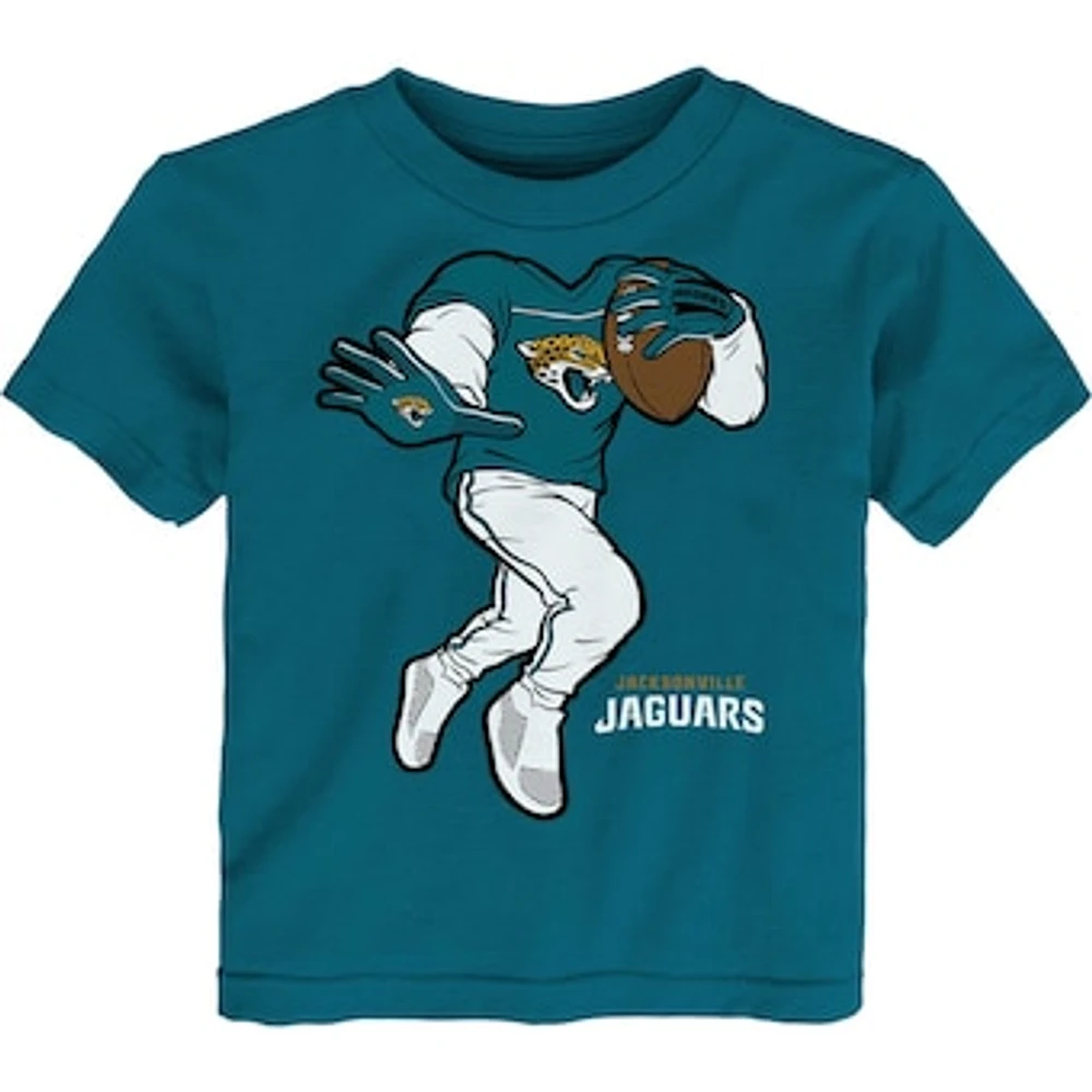 Toddler Teal Jacksonville Jaguars Stiff Arm T-Shirt