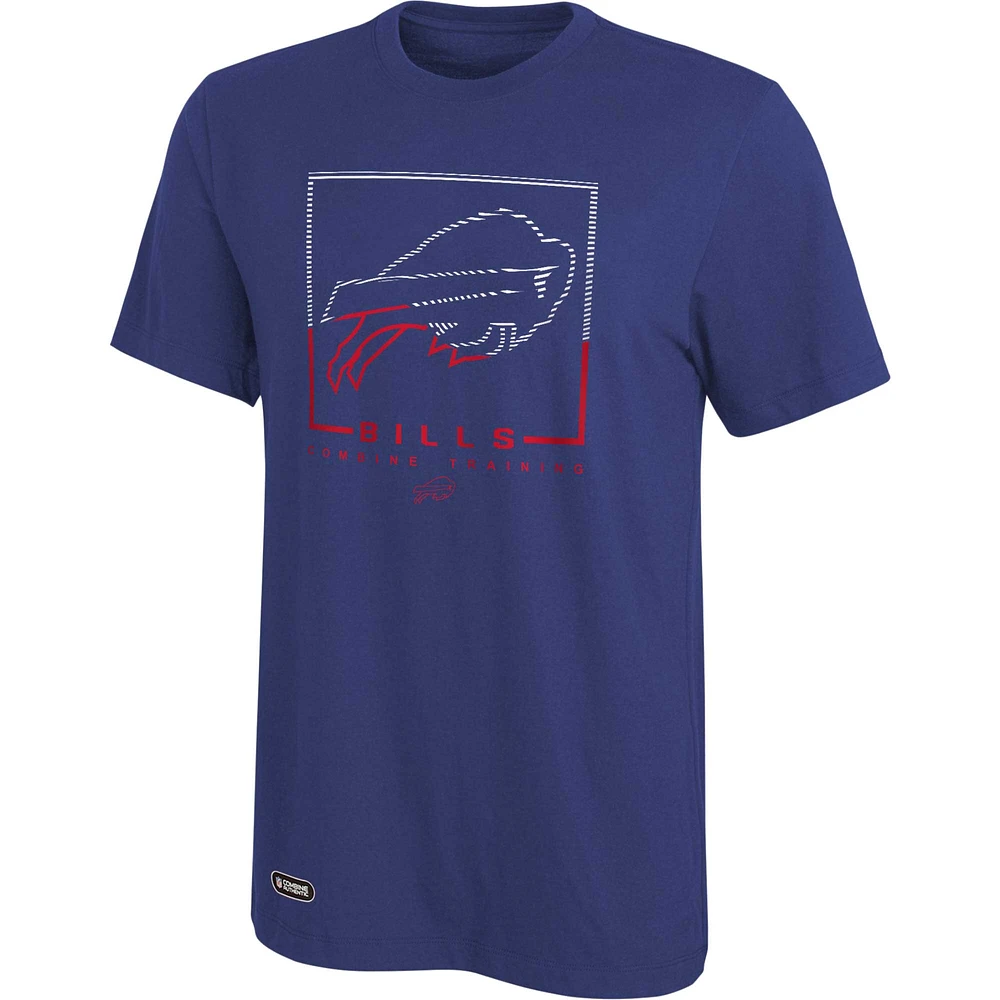 Men's Royal Buffalo Bills Combine Authentic Clutch T-Shirt