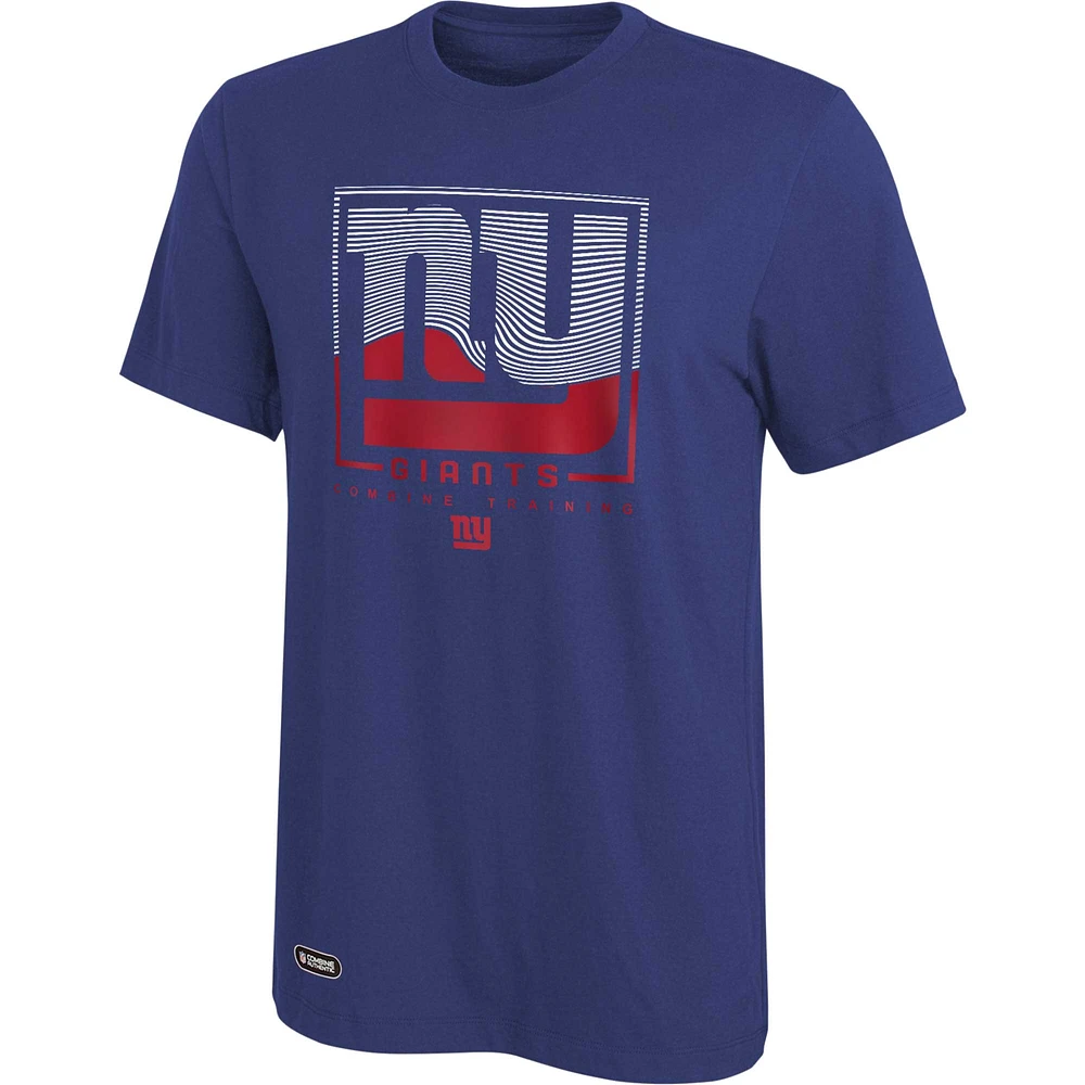 Men's Royal New York Giants Combine Authentic Clutch T-Shirt