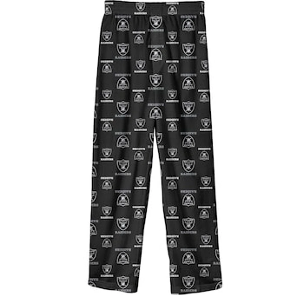 Preschool Black Las Vegas Raiders Team Pajama Pants