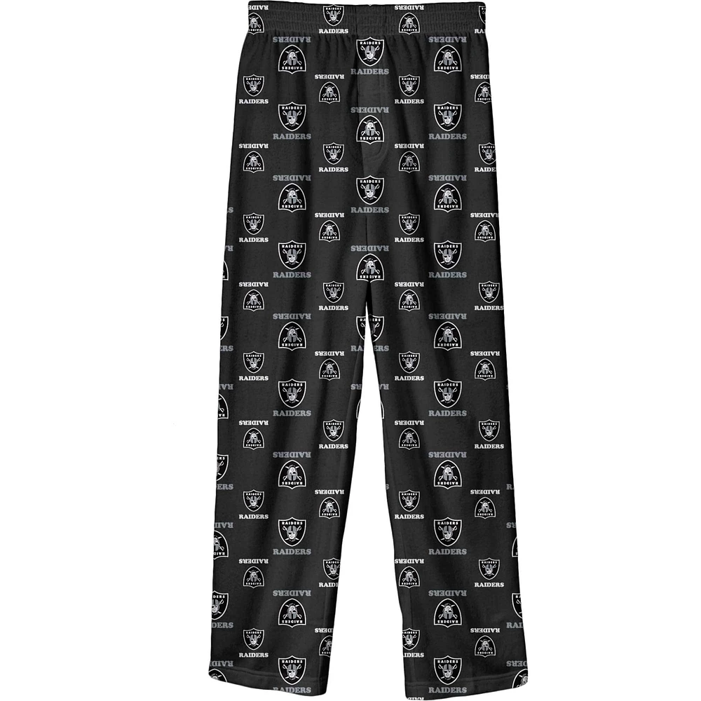 Preschool Black Las Vegas Raiders Team Pajama Pants