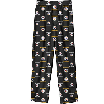 Preschool Black Pittsburgh Steelers Team Pajama Pants