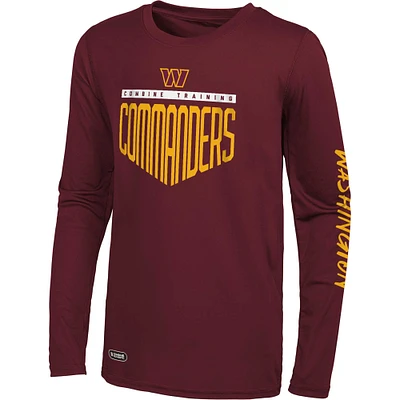 Men's Burgundy Washington Commanders Impact Long Sleeve T-Shirt