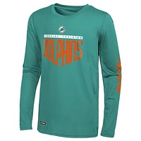 Men's Aqua Miami Dolphins Impact Long Sleeve T-Shirt