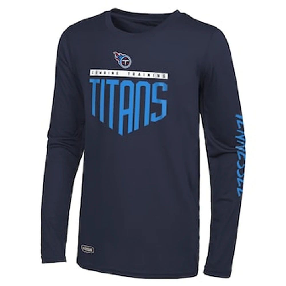 Men's Navy Tennessee Titans Impact Long Sleeve T-Shirt