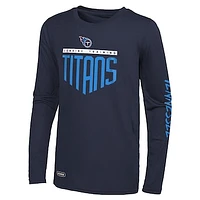 Men's Navy Tennessee Titans Impact Long Sleeve T-Shirt