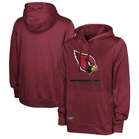 Men's Cardinal Arizona Cardinals Speed Drill Streak Pullover Hoodie