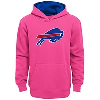 Girls Youth Pink Buffalo Bills Prime Pullover Hoodie