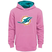 Girls Youth Pink Miami Dolphins Prime Pullover Hoodie