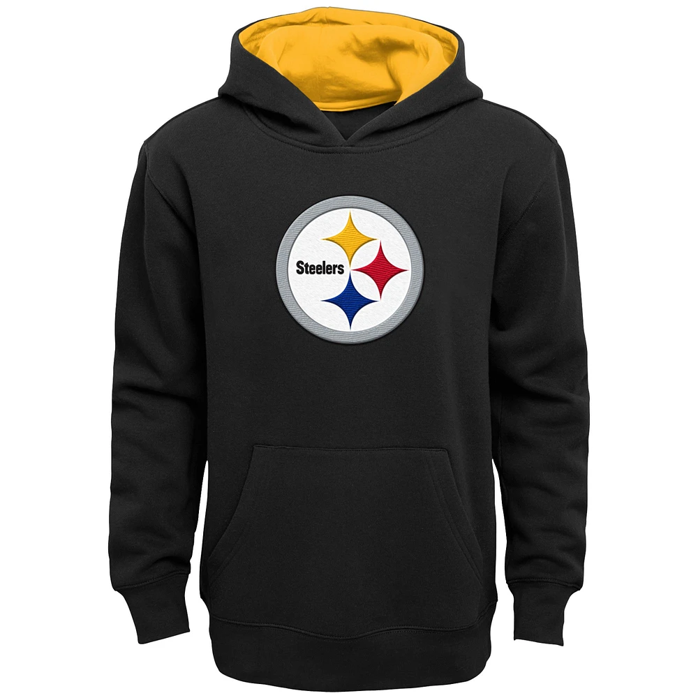 Preschool Black Pittsburgh Steelers Prime Pullover Hoodie