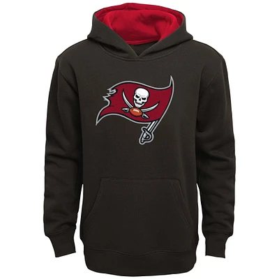 Youth Pewter Tampa Bay Buccaneers Prime Pullover Hoodie