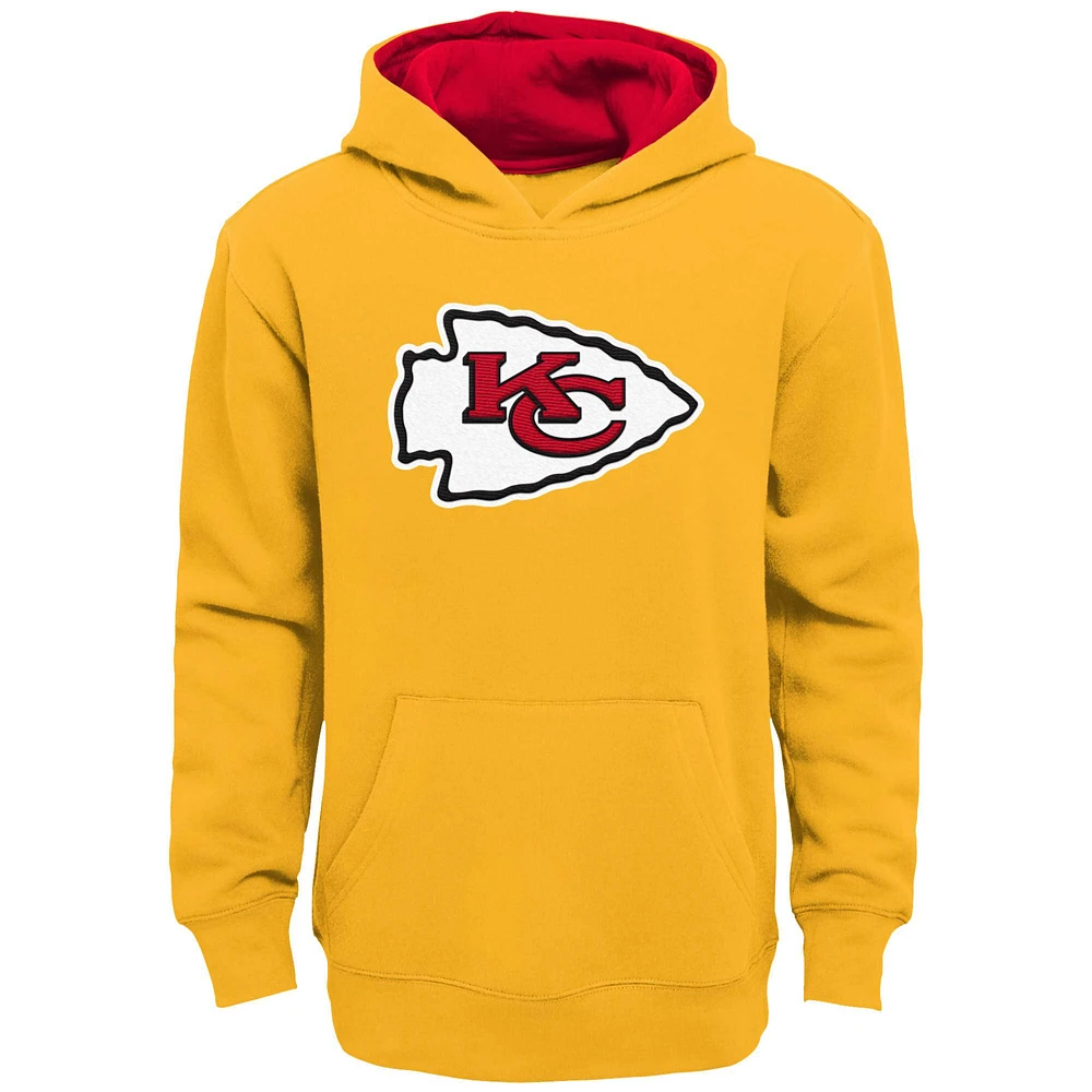 Youth Gold Kansas City Chiefs Prime Pullover Hoodie