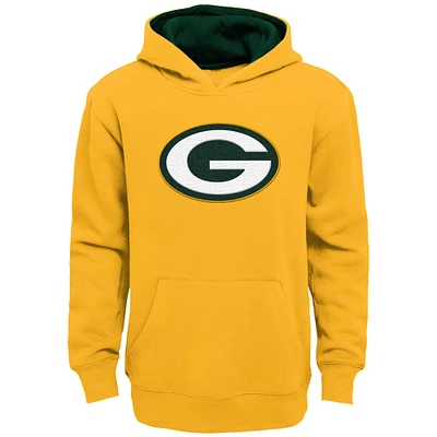 Youth Gold Green Bay Packers Prime Pullover Hoodie