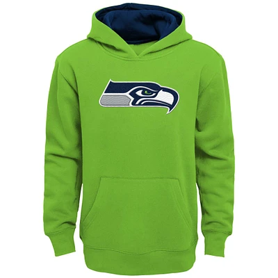 Youth Neon Green Seattle Seahawks Prime Pullover Hoodie