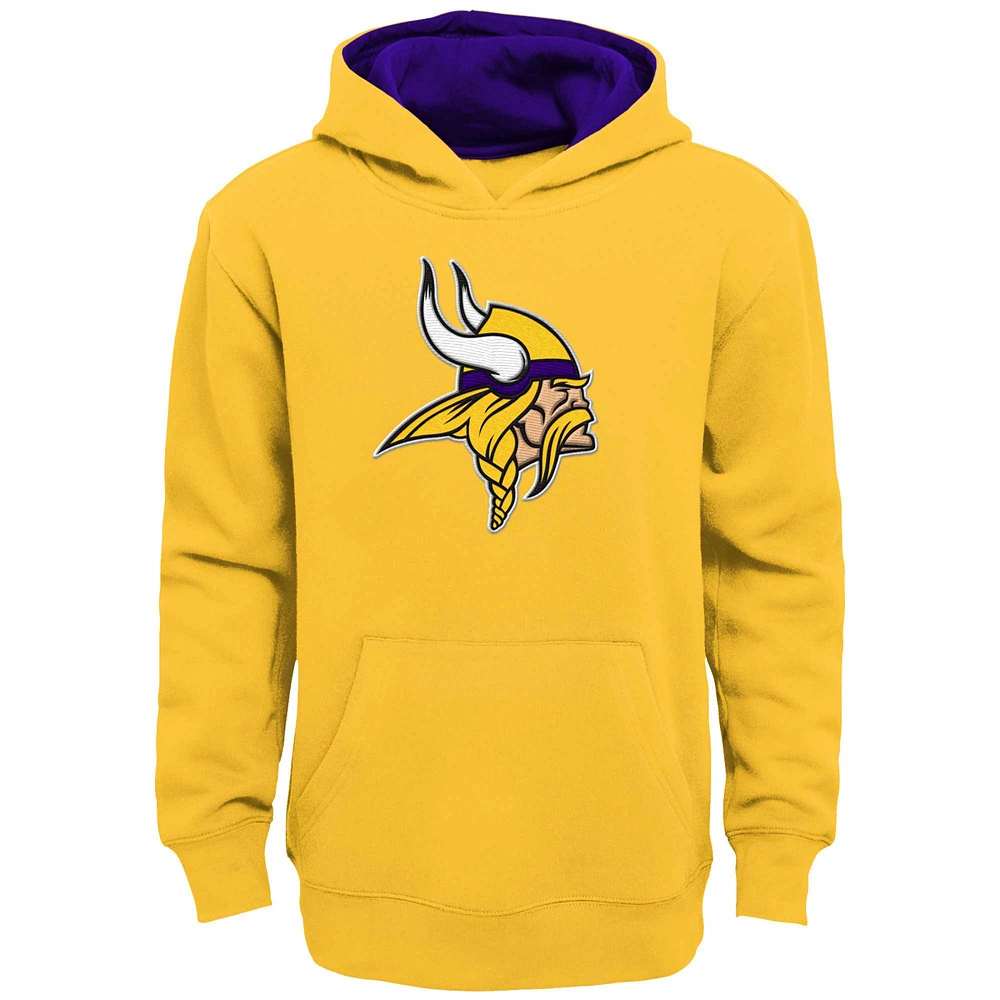 Youth Gold Minnesota Vikings Prime Pullover Hoodie