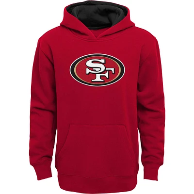 Youth Scarlet San Francisco 49ers Prime Pullover Hoodie