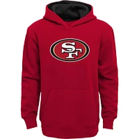 Youth Scarlet San Francisco 49ers Prime Pullover Hoodie