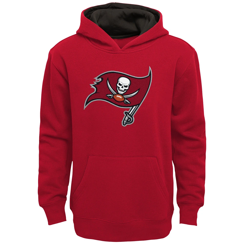 Youth Red Tampa Bay Buccaneers Prime Pullover Hoodie