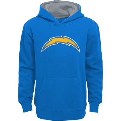 Youth Powder Blue Los Angeles Chargers Prime Pullover Hoodie