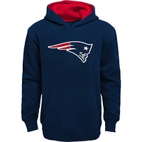 Youth Navy New England Patriots Prime Pullover Hoodie