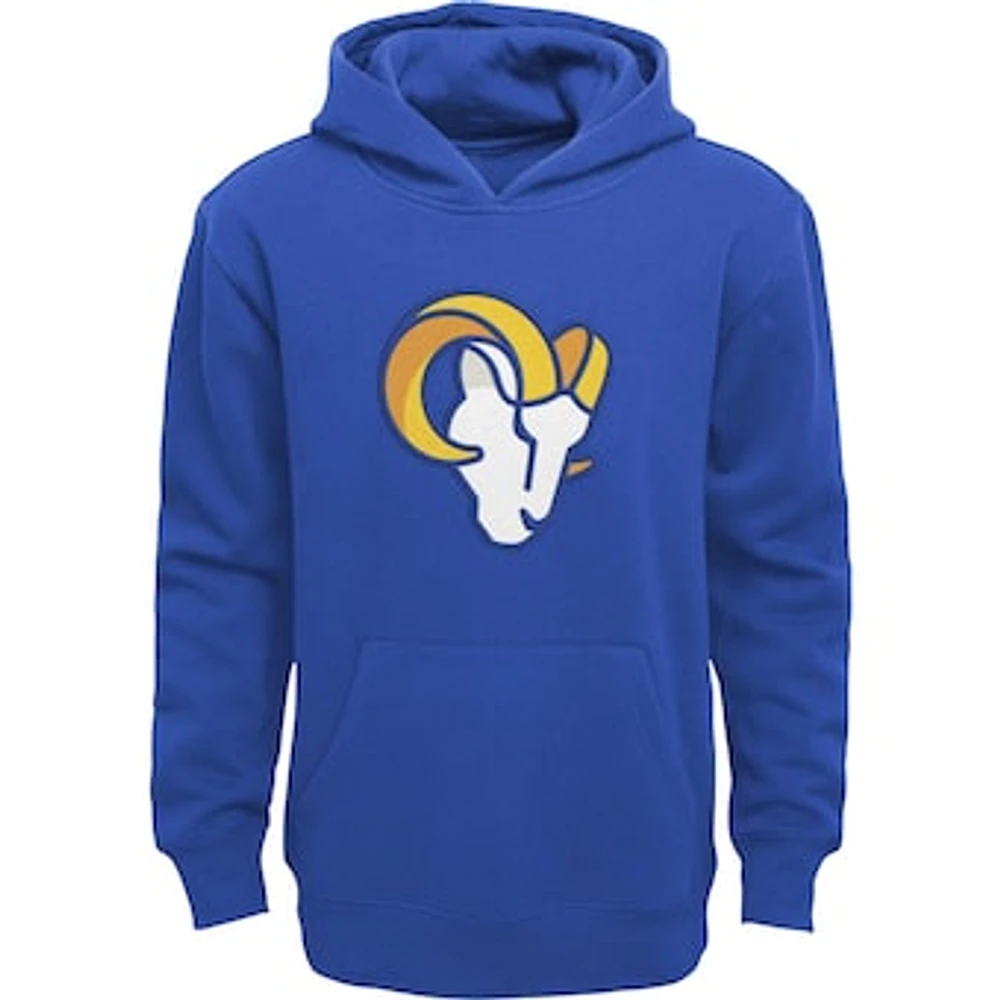 Youth Royal Los Angeles Rams Prime Pullover Hoodie