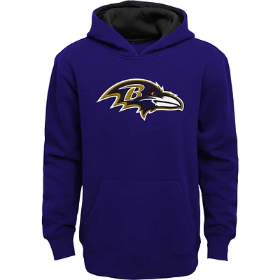 Youth Purple Baltimore Ravens Prime Pullover Hoodie