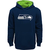 Youth College Navy Seattle Seahawks Prime Pullover Hoodie