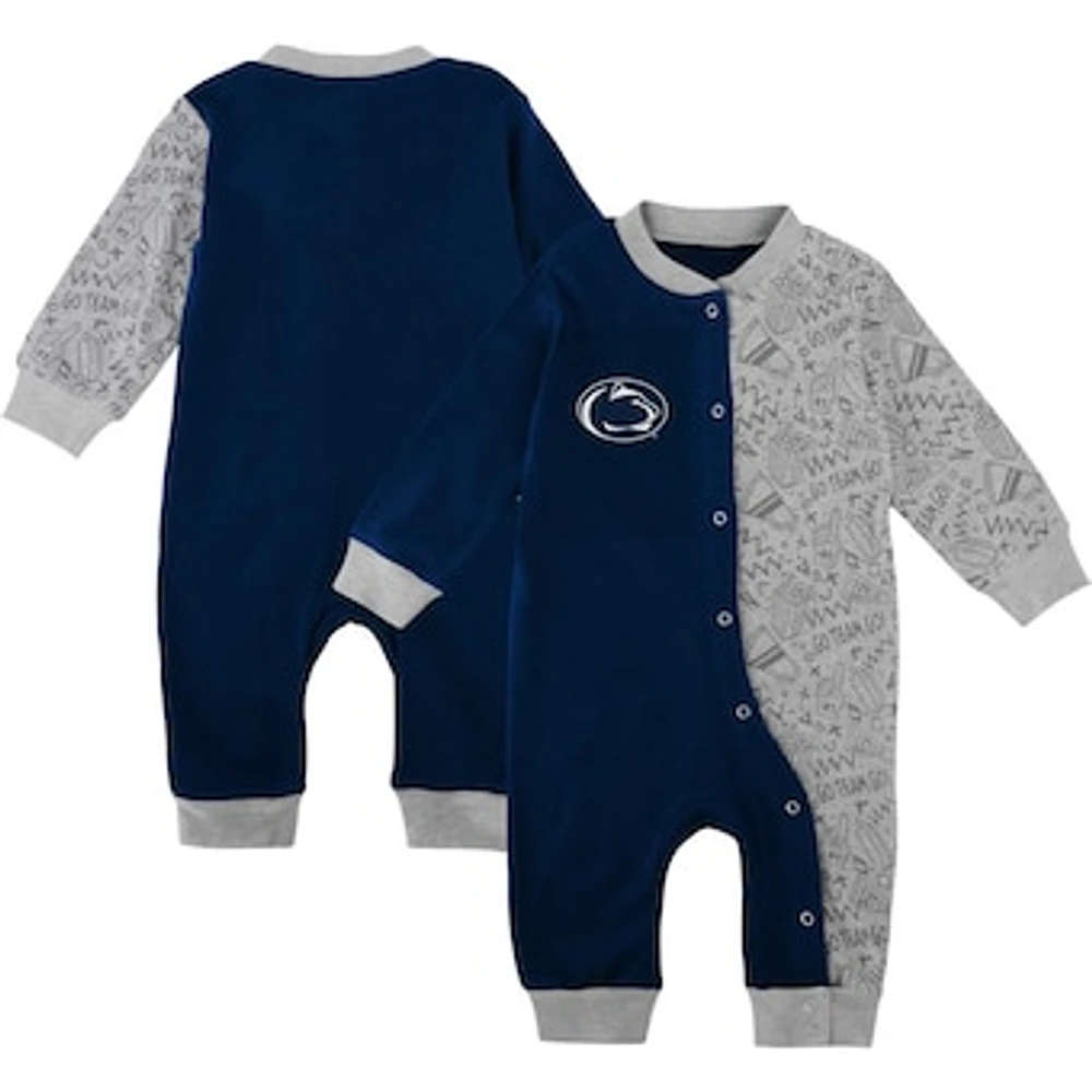 Infant Navy Penn State Nittany Lions Playbook Two-Tone Sleeper