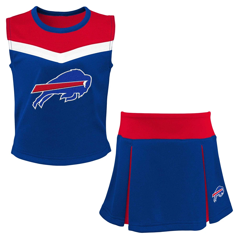 Girls Youth Royal Buffalo Bills Spirit Two-Piece Cheerleader Set