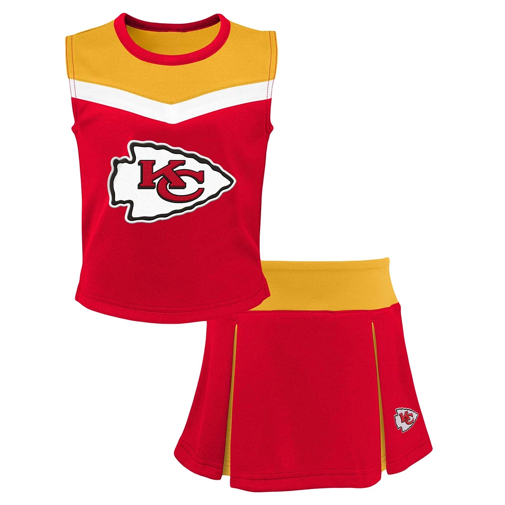 Girls Youth Red Kansas City Chiefs Spirit Two-Piece Cheerleader Set