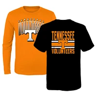 Preschool Tennessee Orange/Black Tennessee Volunteers Fan Wave Short & Long Sleeve T-Shirt Combo Pack