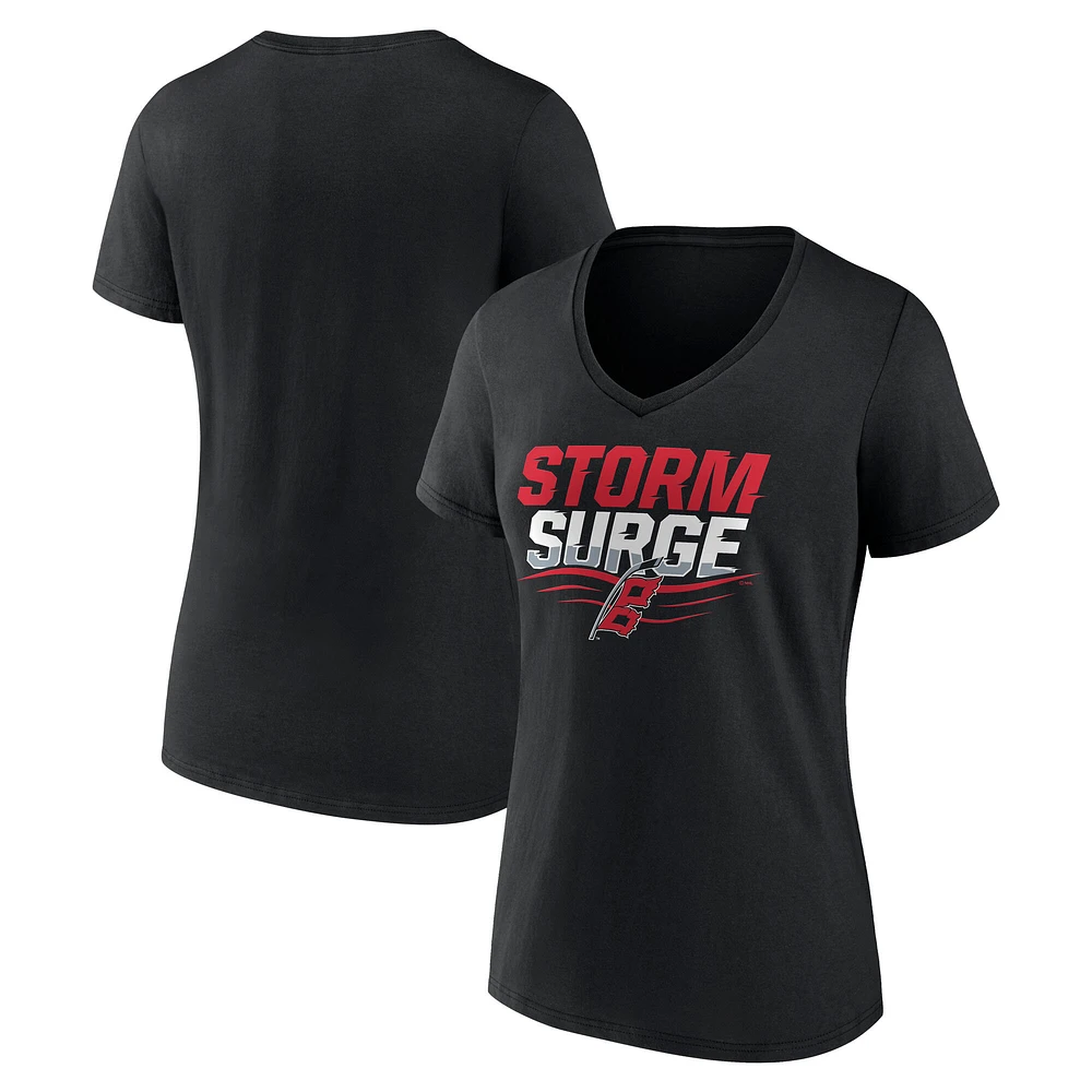 Women's Black Carolina Hurricanes Represent V-Neck T-Shirt