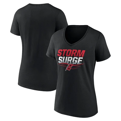 Women's Black Carolina Hurricanes Represent V-Neck T-Shirt