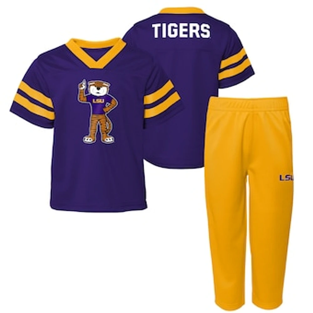 Toddler Purple LSU Tigers Two-Piece Red Zone Jersey & Pants Set