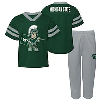 Toddler Green Michigan State Spartans Two-Piece Red Zone Jersey & Pants Set