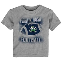 Toddler  Heather Gray Notre Dame Fighting Irish Stencil T-Shirt