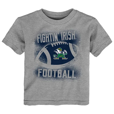 Toddler  Heather Gray Notre Dame Fighting Irish Stencil T-Shirt