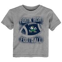 Toddler  Heather Gray Notre Dame Fighting Irish Stencil T-Shirt