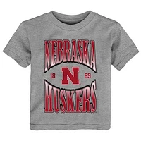 Toddler Heather Gray Nebraska Huskers Top Class T-Shirt