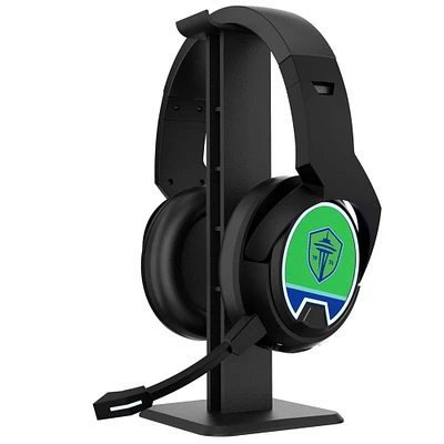Seattle Sounders FC Stripe Wireless Gaming Bluetooth Headphones & Stand