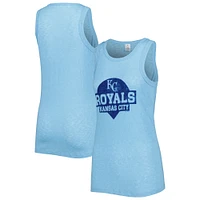 Women's Soft as a Grape Royal Kansas City Royals Tri-Blend Tank Top