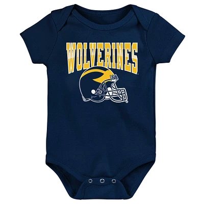 Newborn & Infant Navy Michigan Wolverines New Horizon Bodysuit