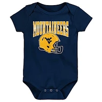 Newborn & Infant Navy West Virginia Mountaineers New Horizon Bodysuit