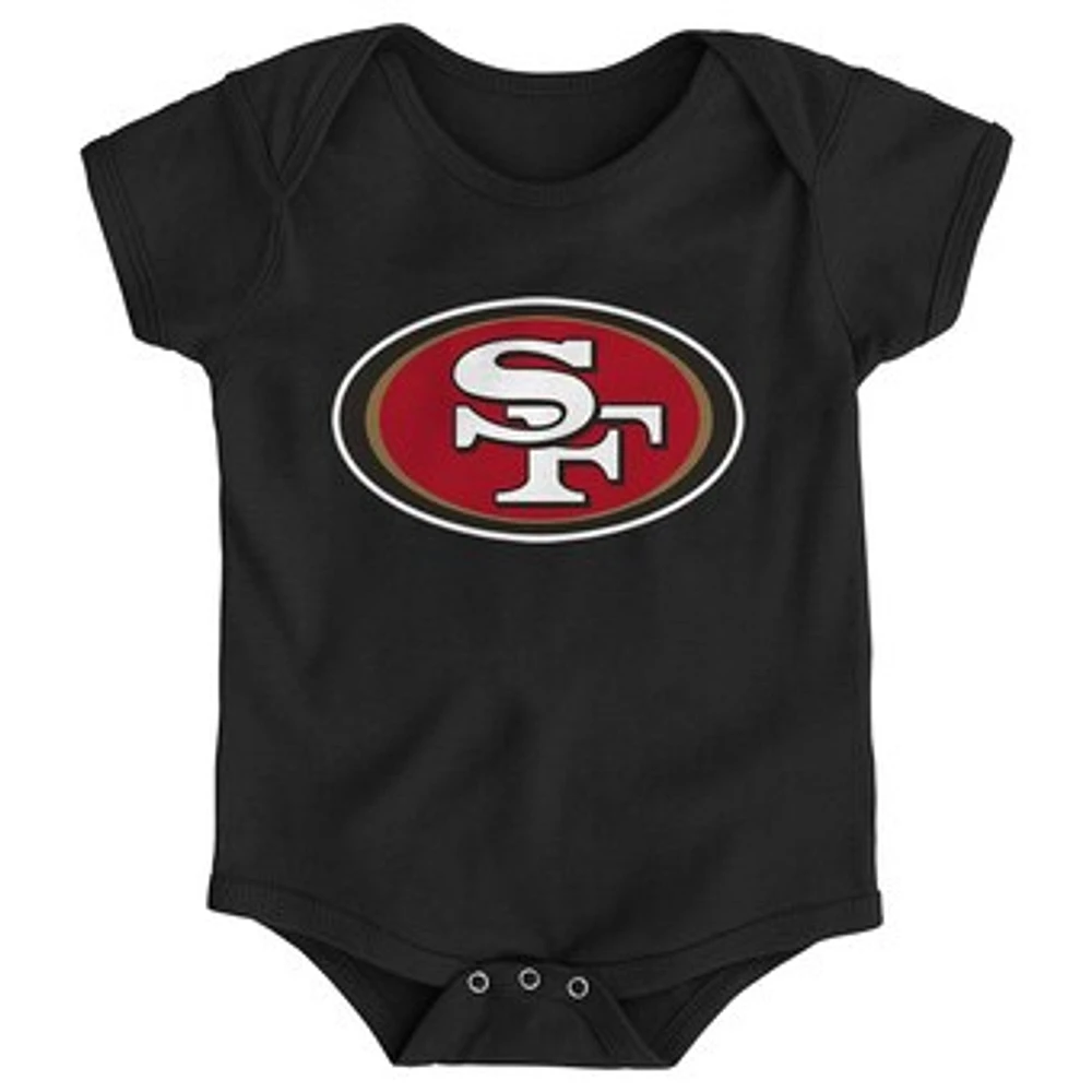 Newborn & Infant Black San Francisco 49ers Team Logo Bodysuit